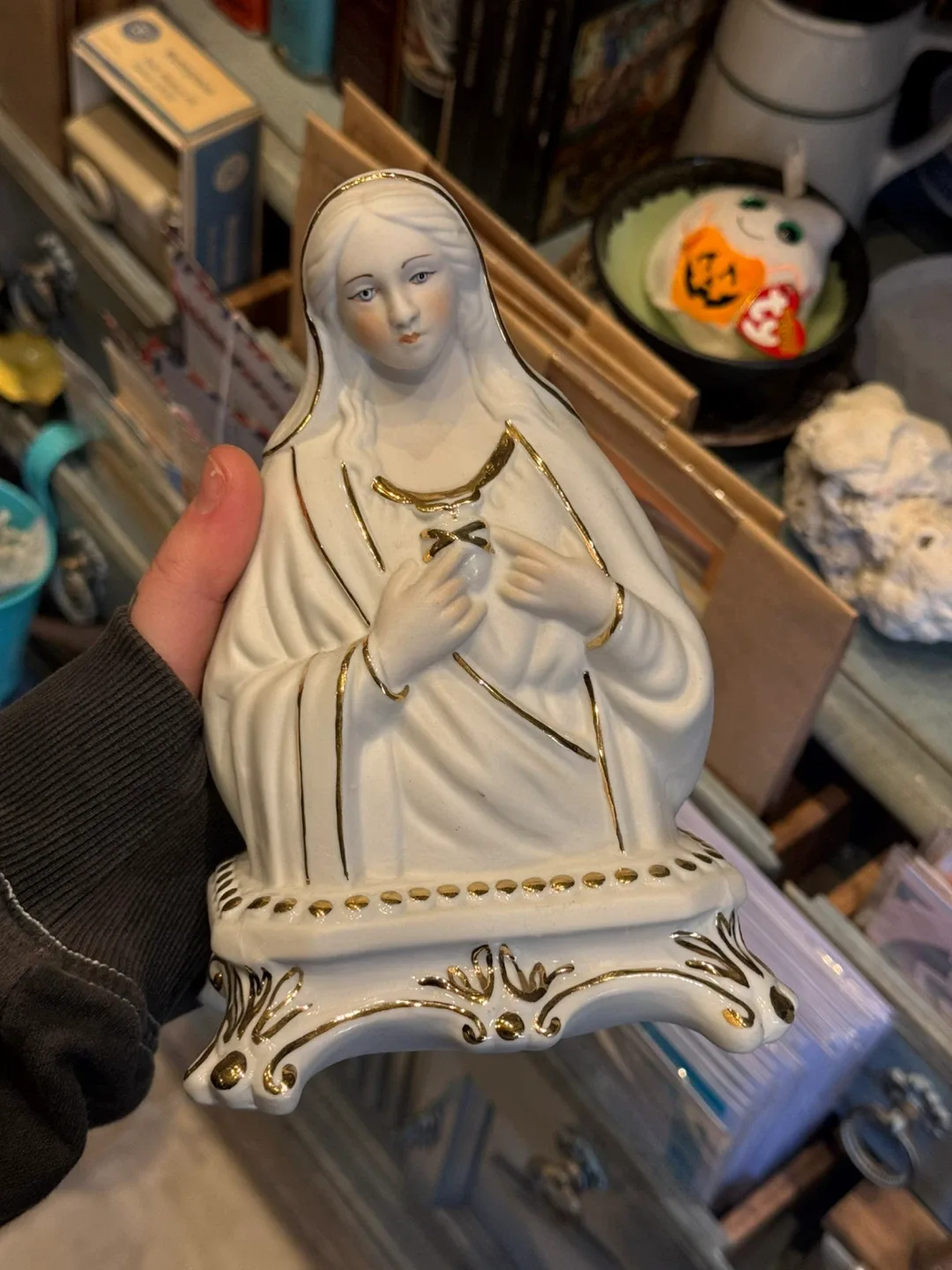 Vintage Virgin Mary Statue