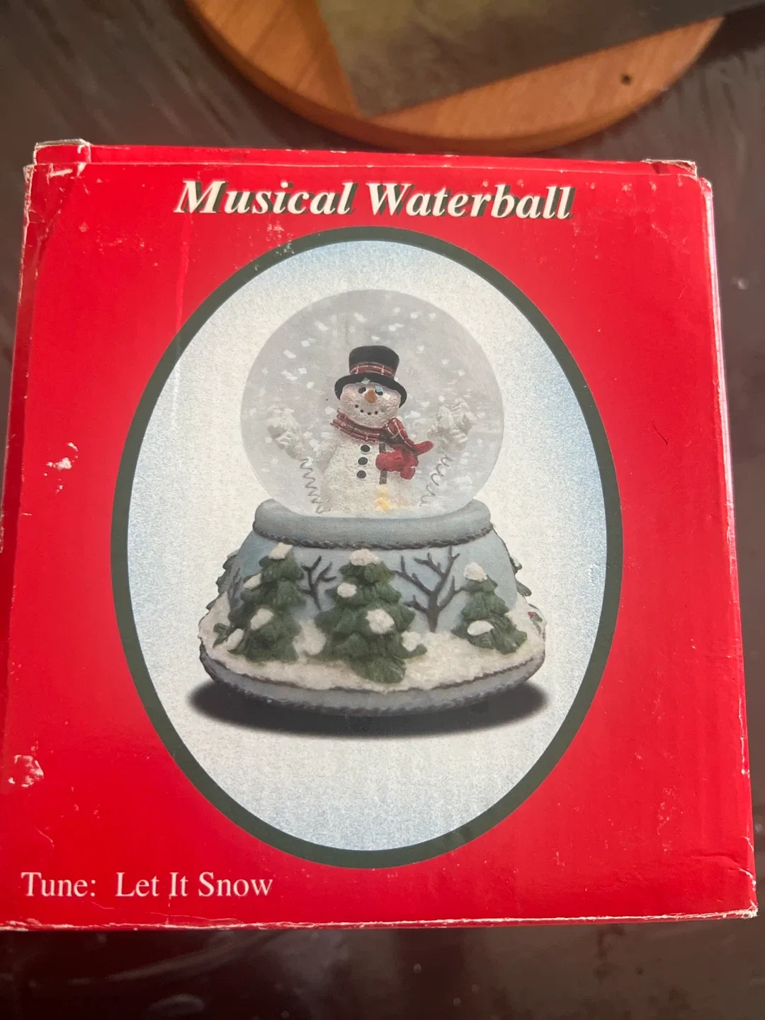 Musical Waterball Snowman - Let It Snow