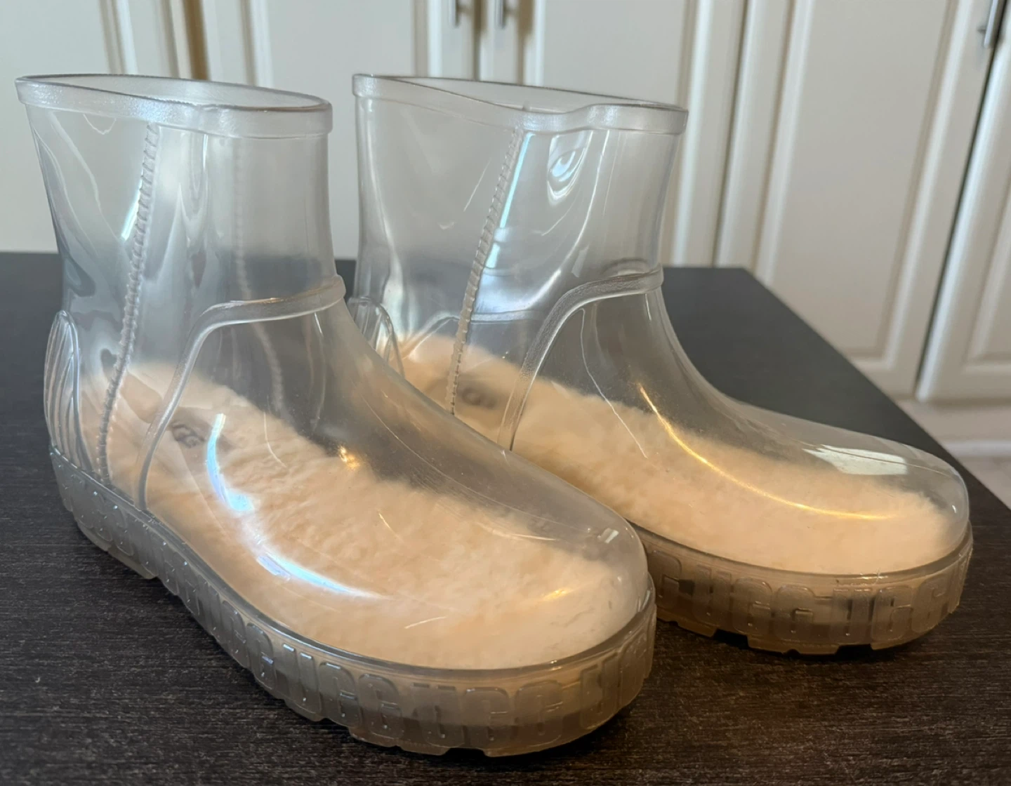 UGG Drizlita Clear Rain Boots 38 + Lita Fleece Socks - photo 4