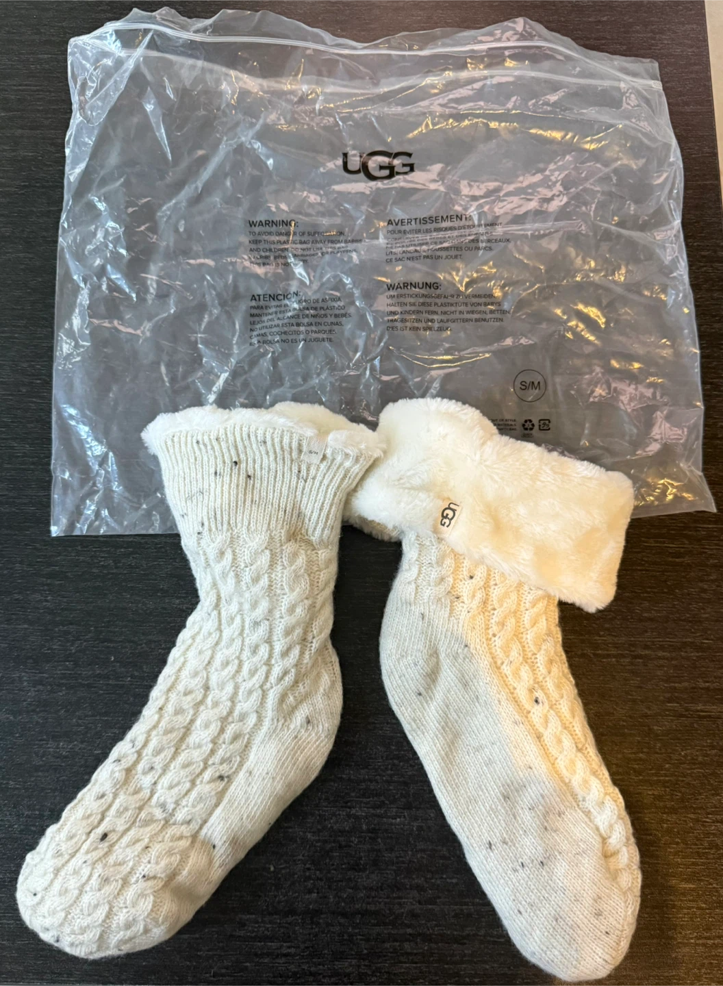 UGG Drizlita Clear Rain Boots 38 + Lita Fleece Socks - photo 5