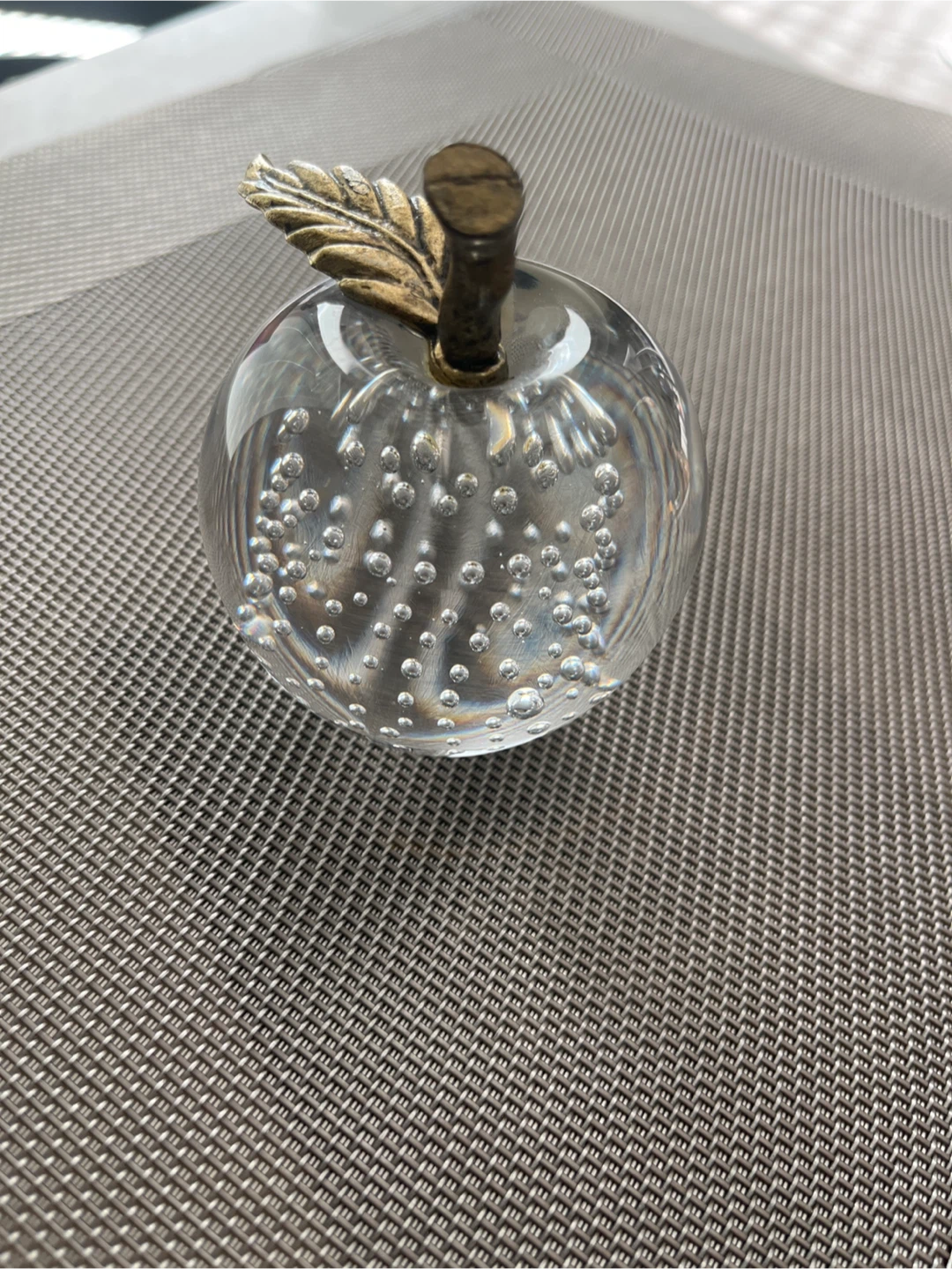 Summit Collection Glass Apple Paperweight - photo 3