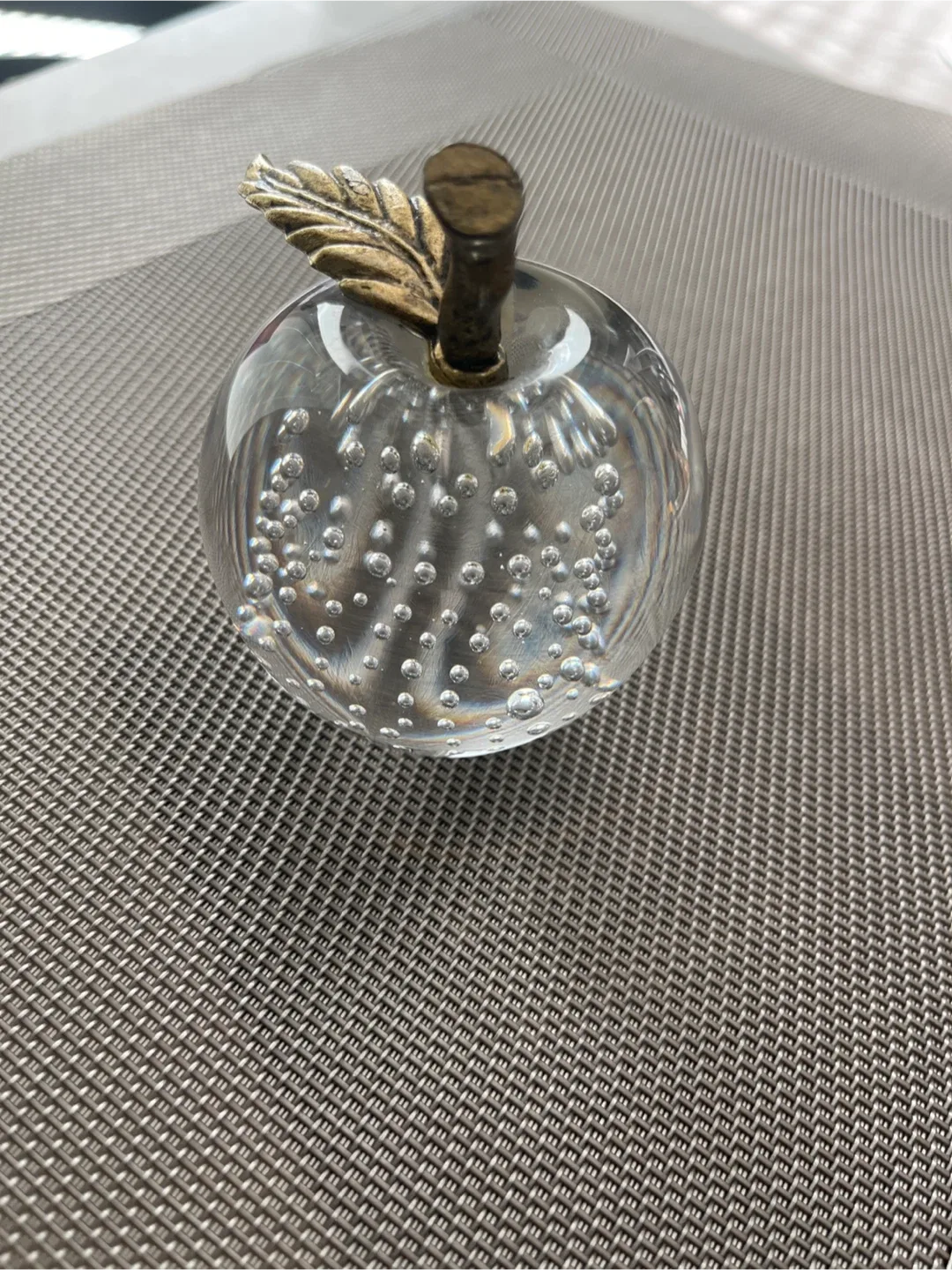 Summit Collection Glass Apple Paperweight image indicator(3)