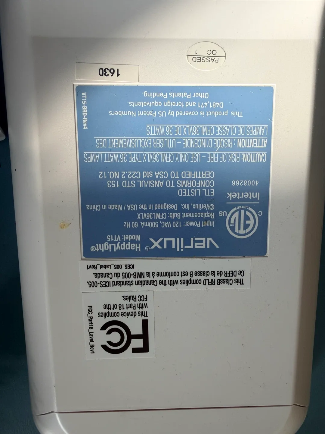 Verilux HappyLight VT15 image indicator(3)