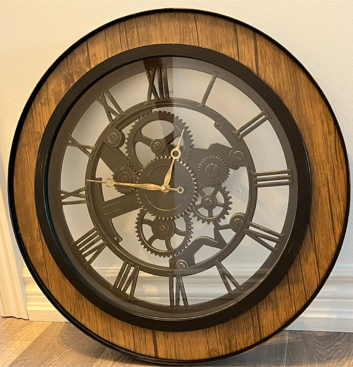 Large Gear Wall Clock - Like New!