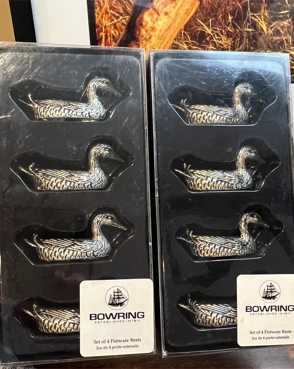 Silver Tone Flaware Rests image indicator(2)