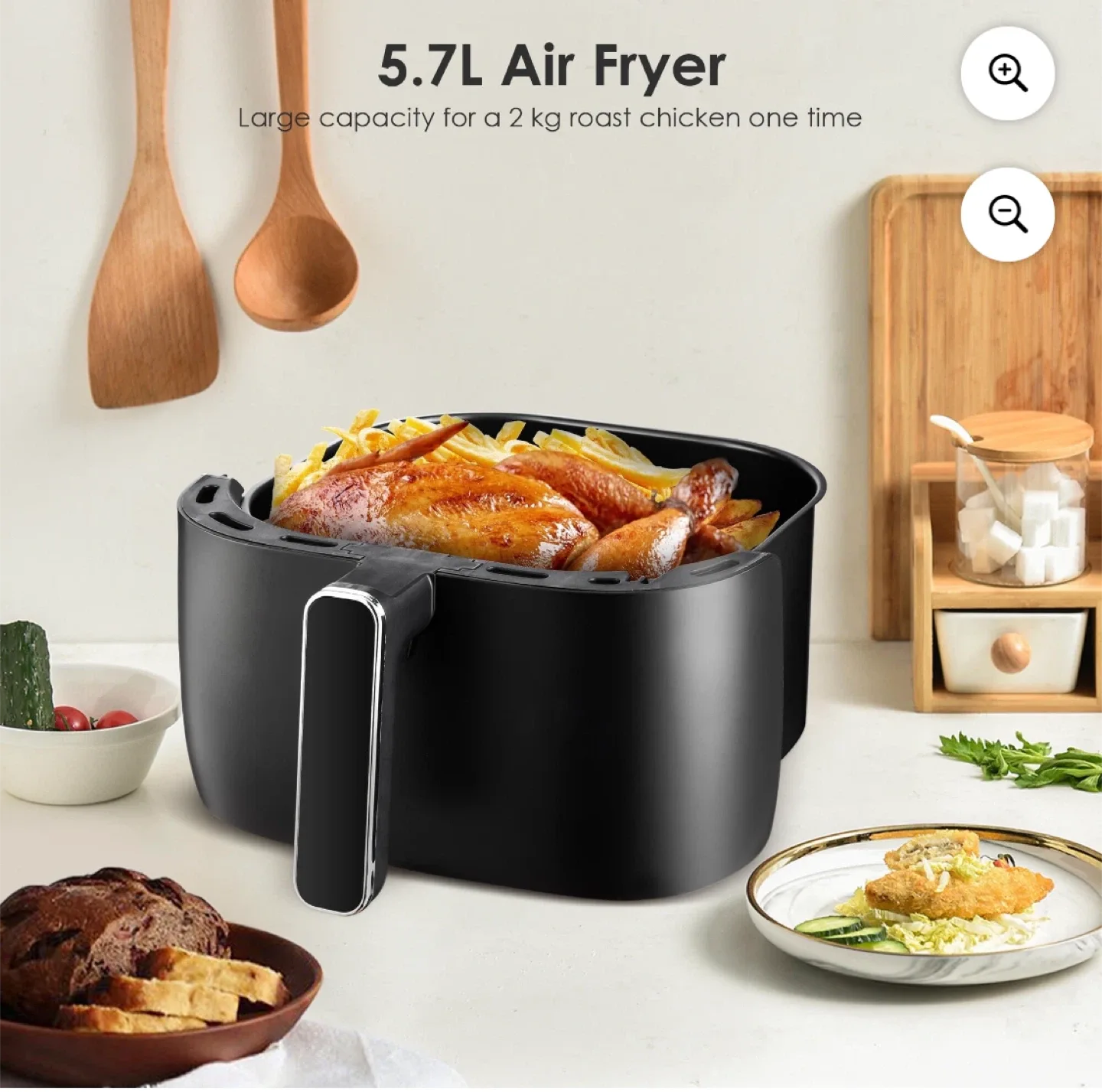 Living Basics 5.7L Digital Air Fryer image indicator(5)