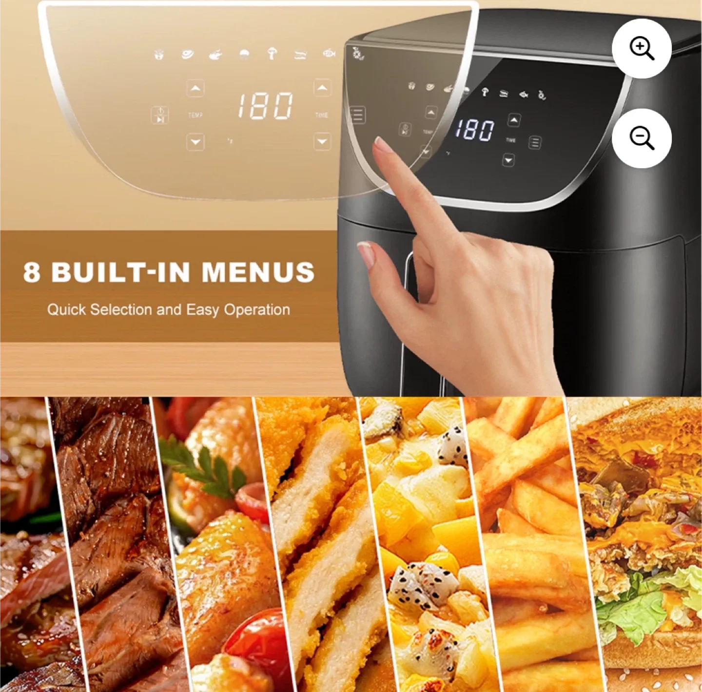 Living Basics 5.7L Digital Air Fryer image indicator(6)