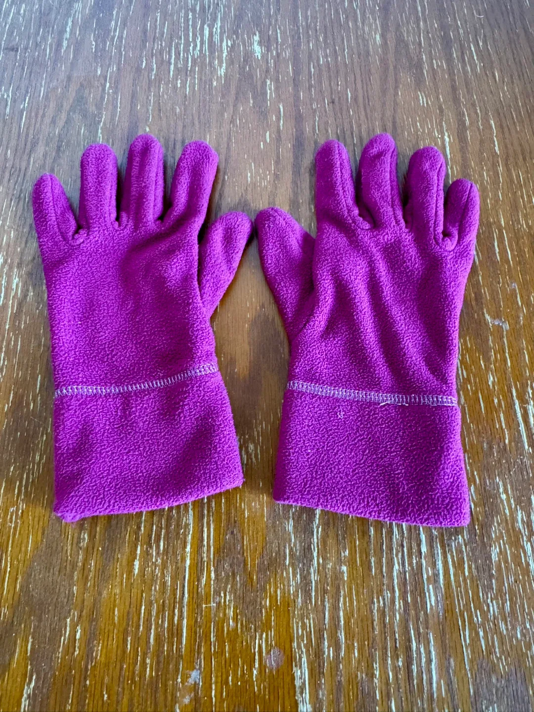 Purple Fleece Gloves