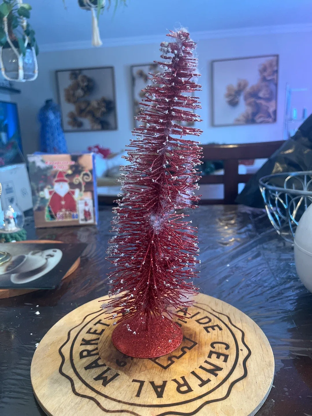 3 Christmas Tabletop Trees - Red & Silver image indicator(4)