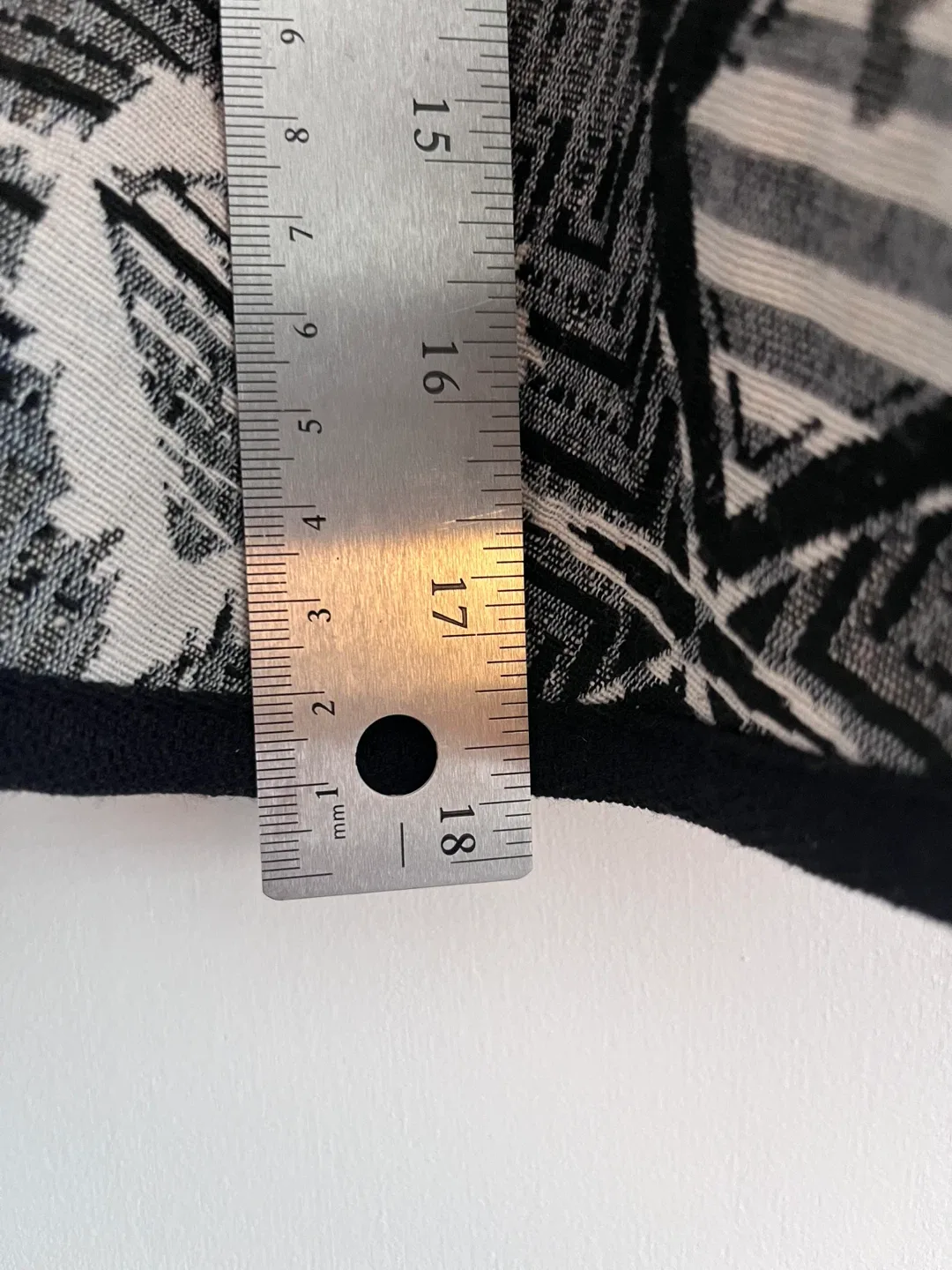 Skater Skirt – Black & Grey Geometric Pattern image indicator(6)