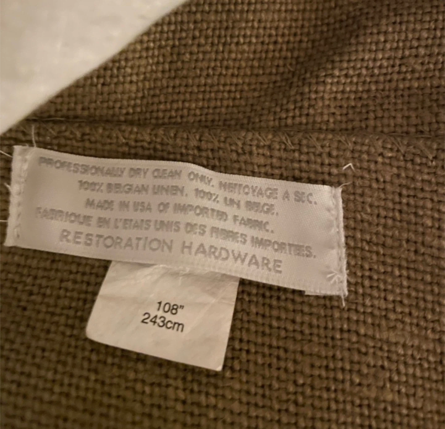 Restoration Hardware Belgian Textured Linen Drapery – 2 Panels - photo 2