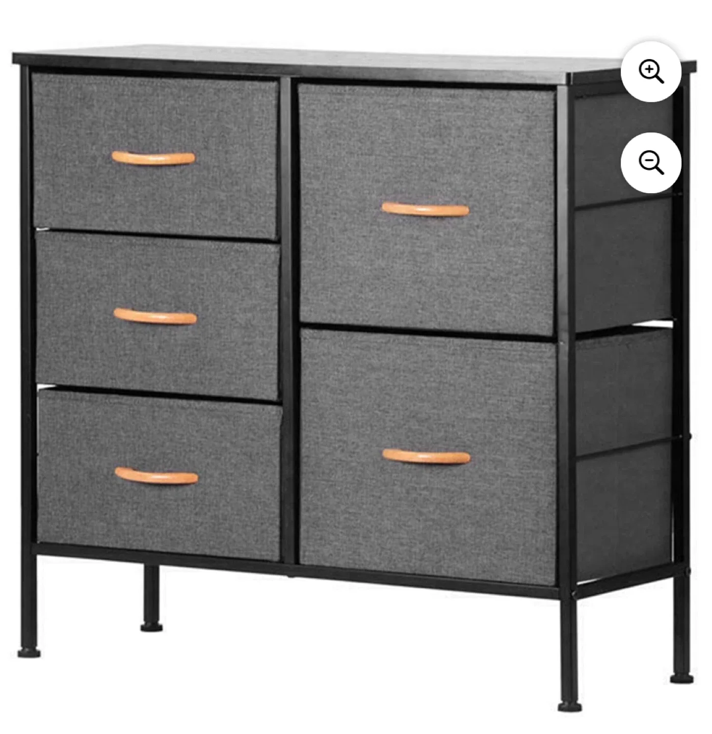 Modern 5-Drawer Fabric Dresser – Great for Everyday Storage! image indicator(6)