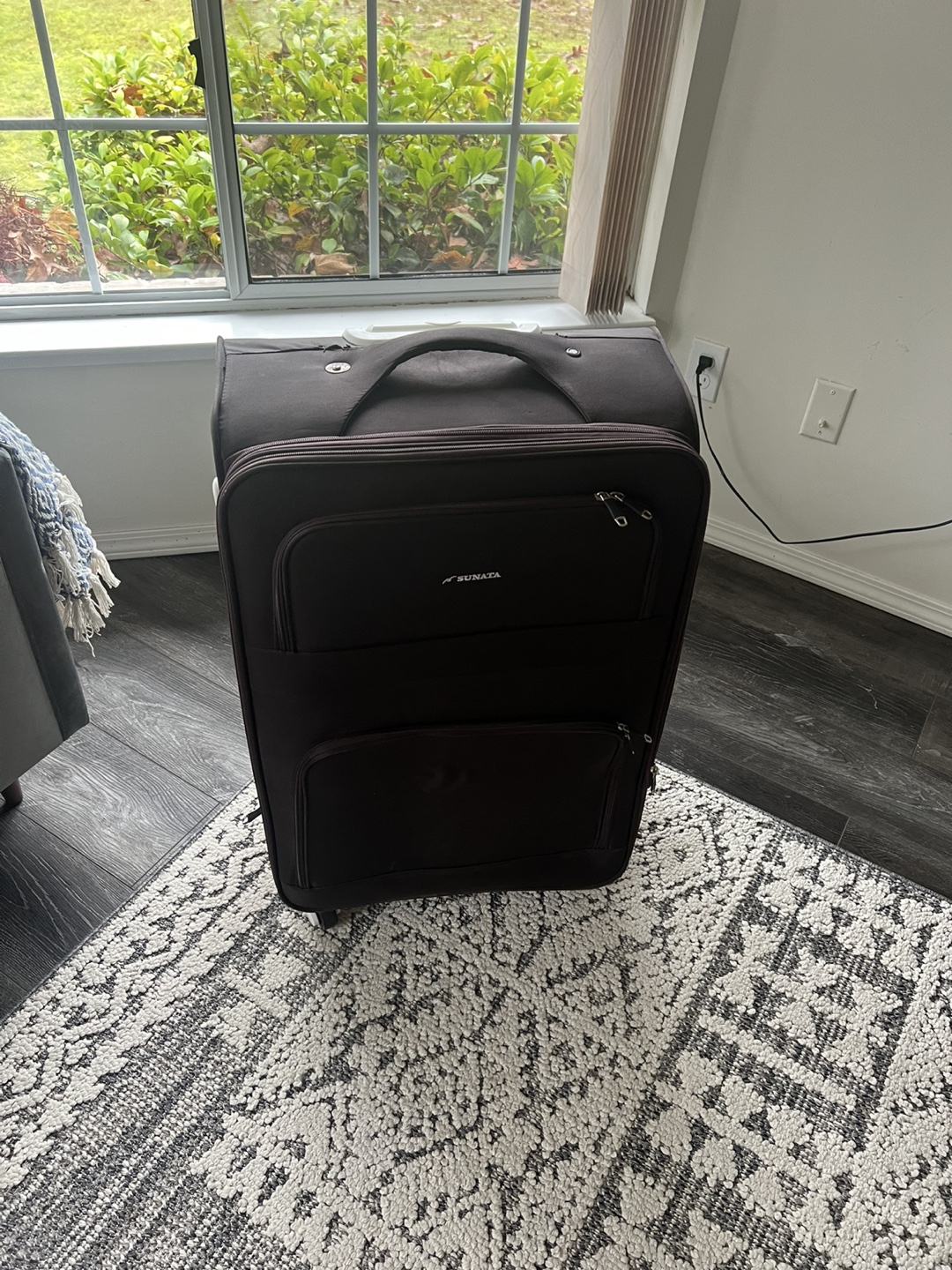 Sunata Brown Carry-On Suitcase