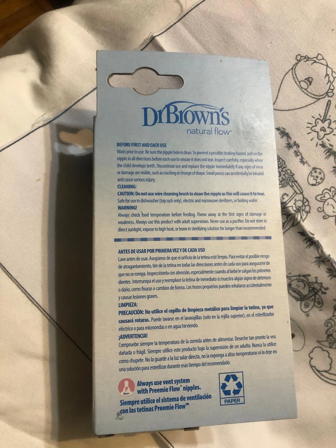 Dr. Brown's Anti-Colic Preemie Flow nipple (5 pack ) - photo 4