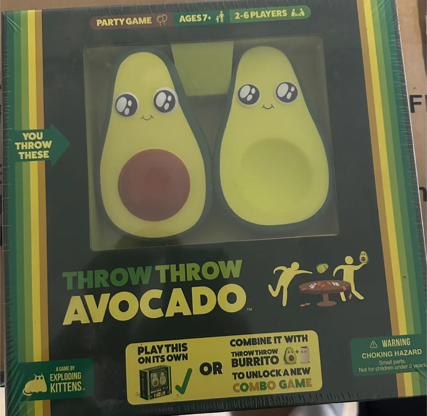 Throw Throw Avocado Game by Exploding Kittens