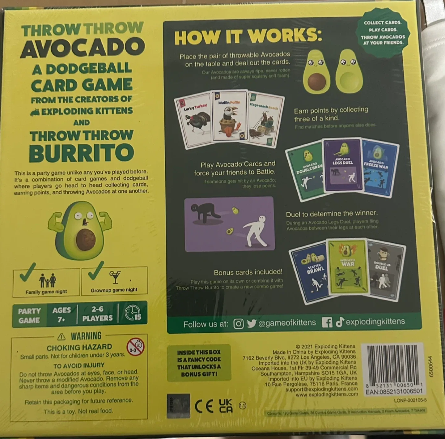 Throw Throw Avocado Game by Exploding Kittens image indicator(2)