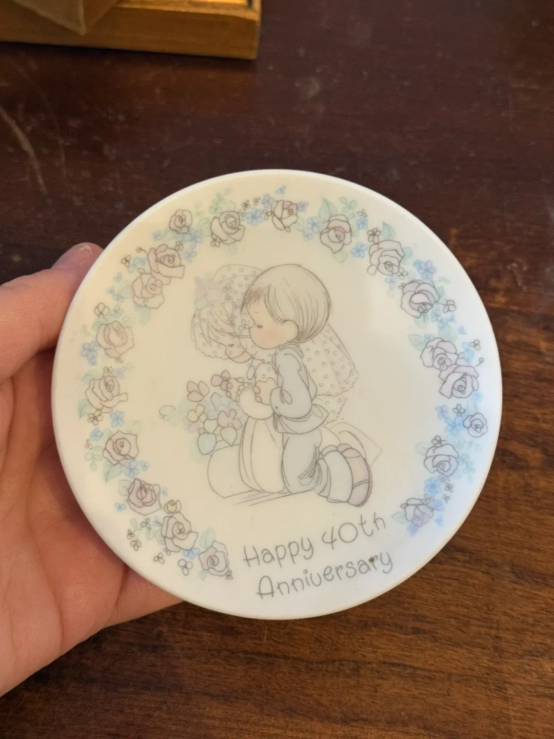 Precious Moments 40th Anniversary Plate