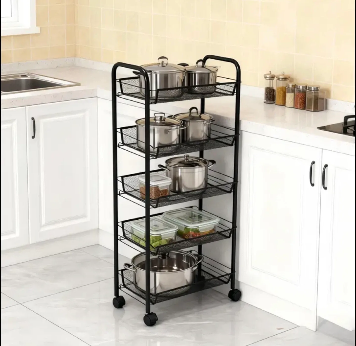 5-Tier Rolling Cart - Brand new in box