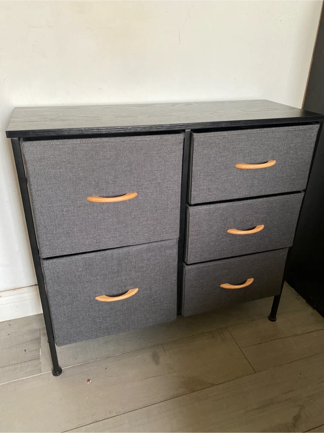 Modern 5-Drawer Fabric Dresser – Great for Everyday Storage! image indicator(7)