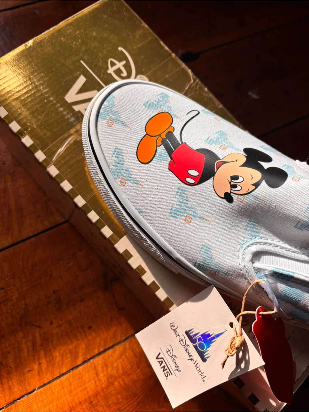 Vans Disney Mickey Mouse Slip-Ons - Size 10 (New) image indicator(6)