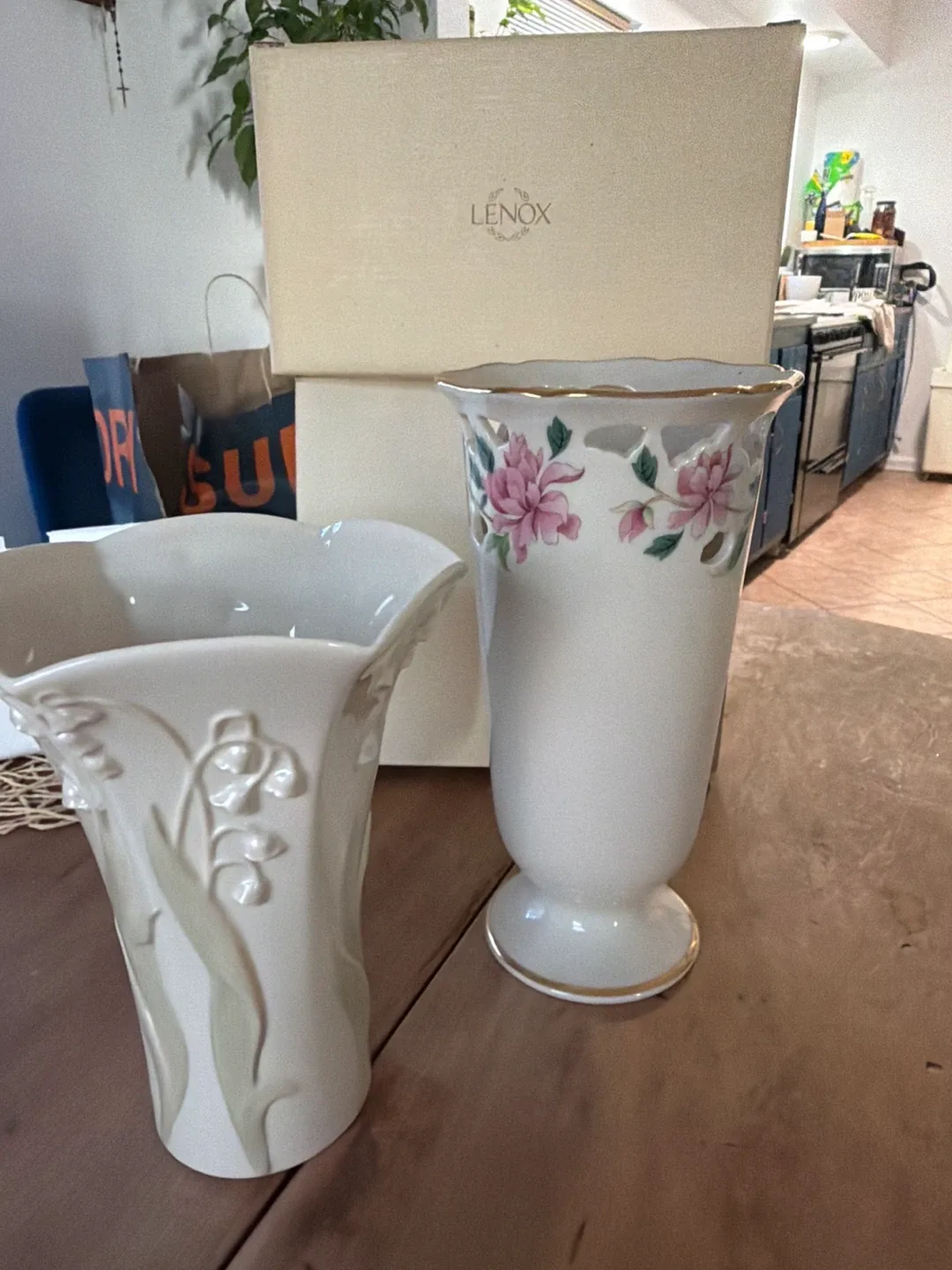 Set of 2 Lenox Vases with Box