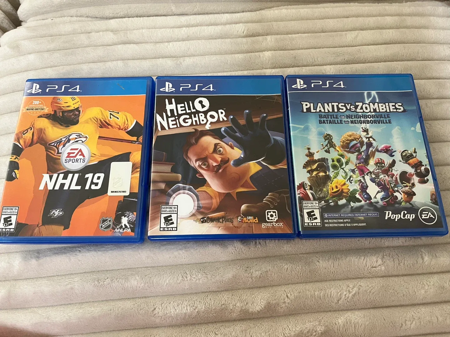 PS4 Games: Hello Neighbor, NHL 19, Plants vs Zombies