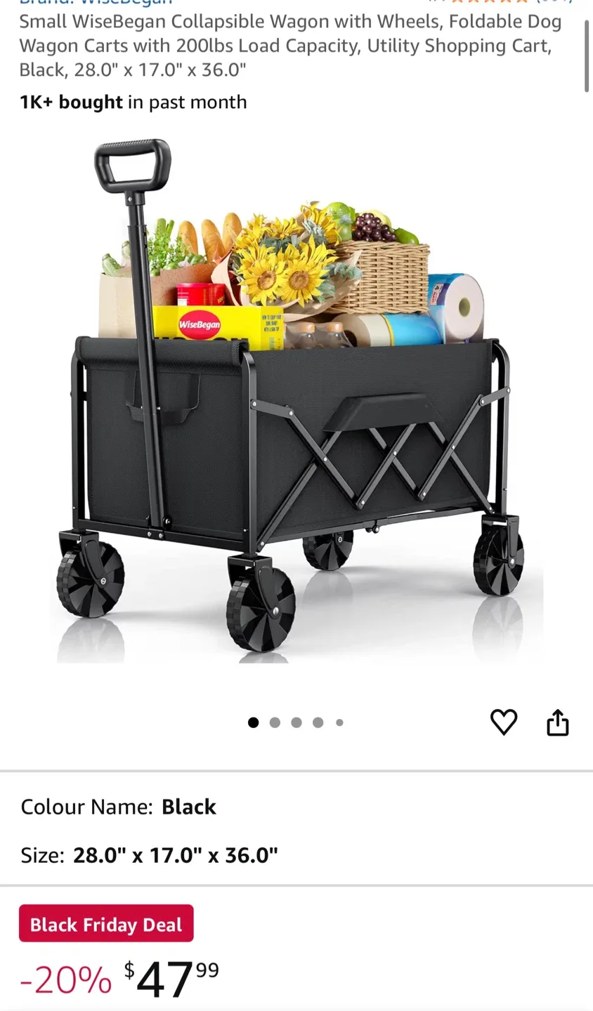 WiseBegan Collapsible Wagon Cart image indicator(3)