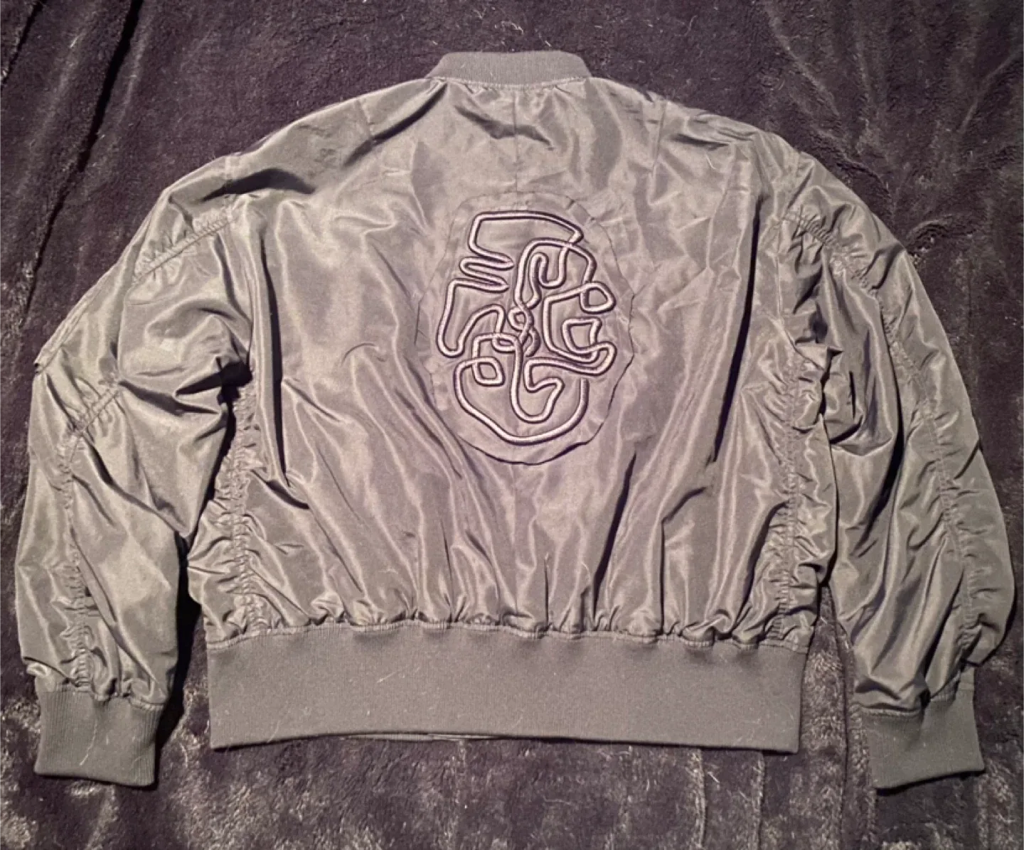 Zara x Salventius Patch Black Bomber Jacket - XL image indicator(3)