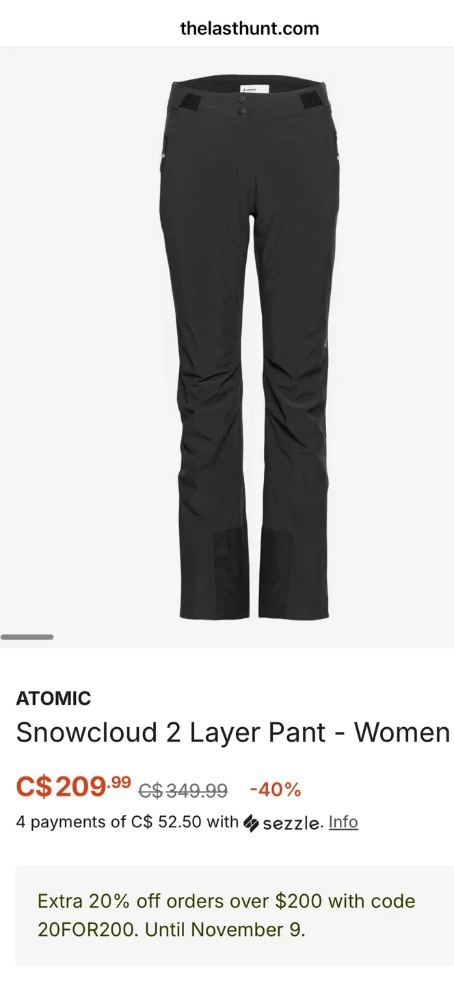 Atomic SnowCloud 2L ski jacket and pants set image indicator(9)