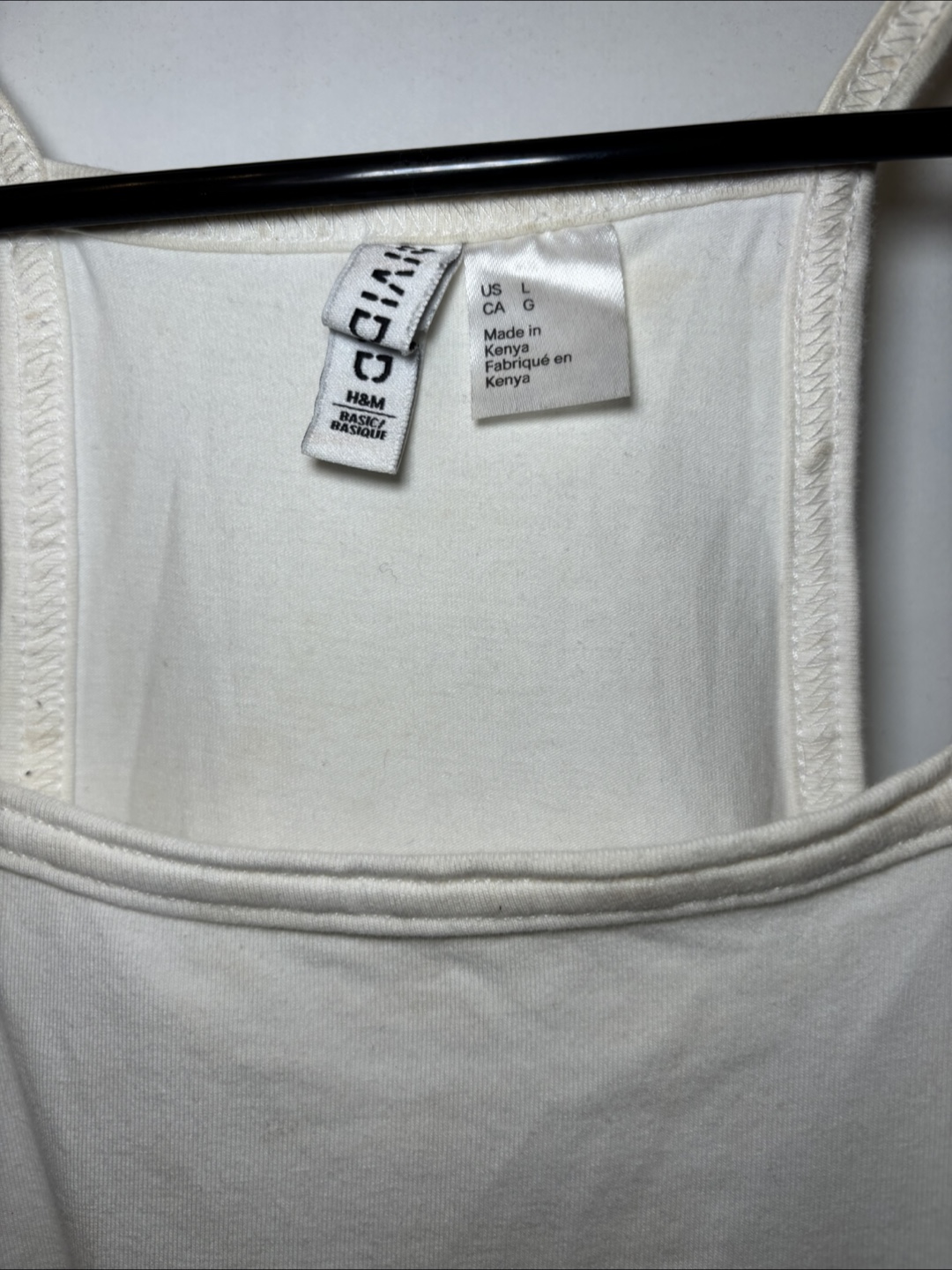 6-Pack H&M Divided White Tank Top - Size L - photo 2