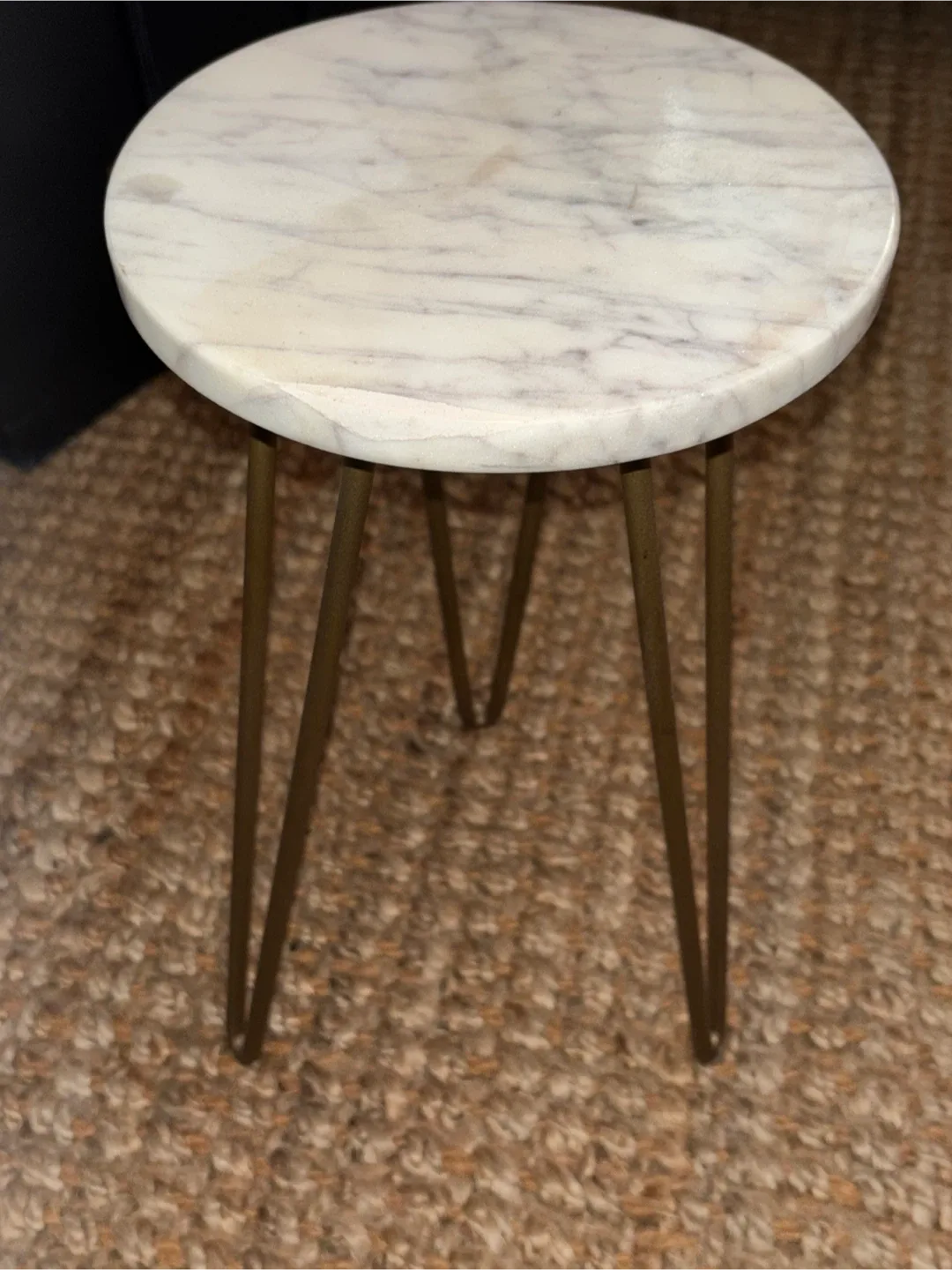 Marble Top Accent Table