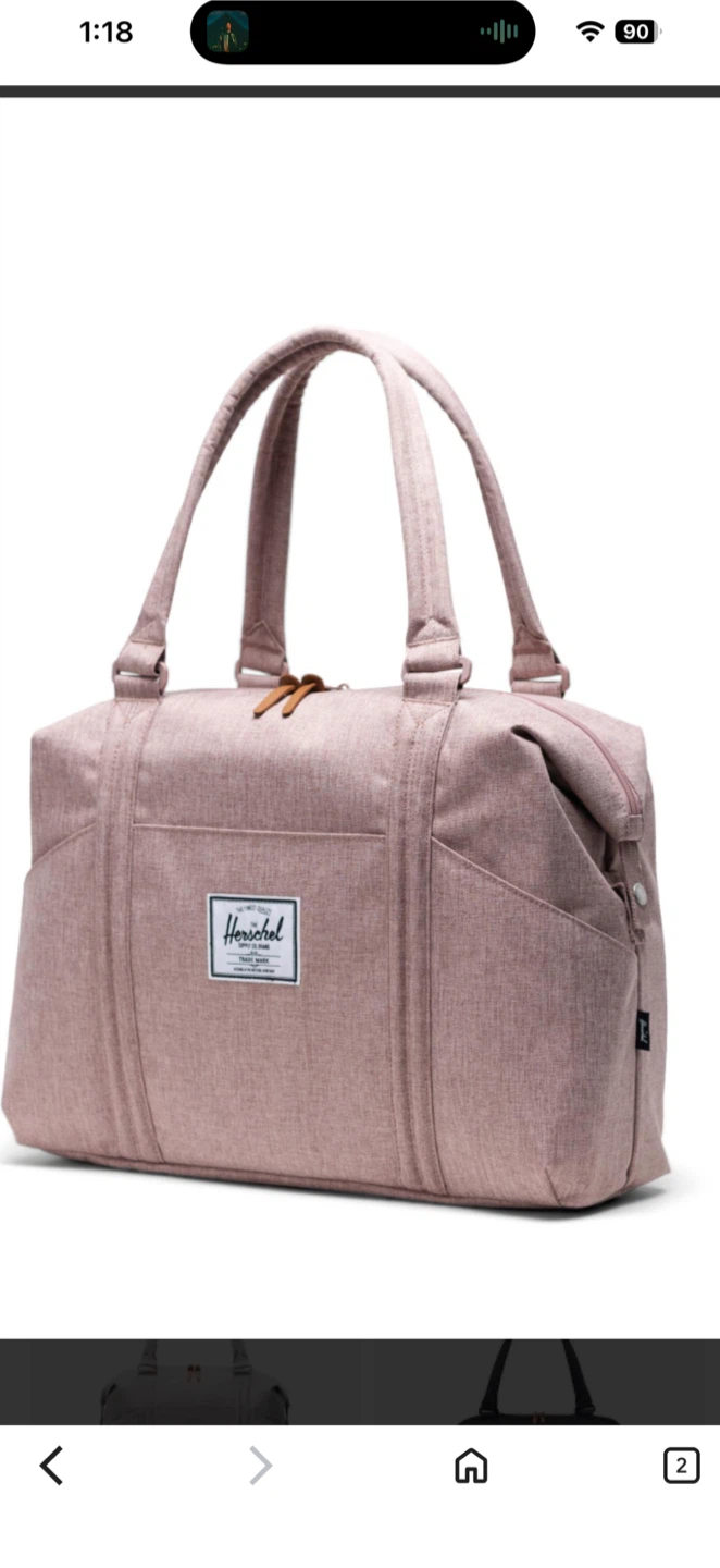 Herschel Novel Duffle Bag - Lilac Crosshatch