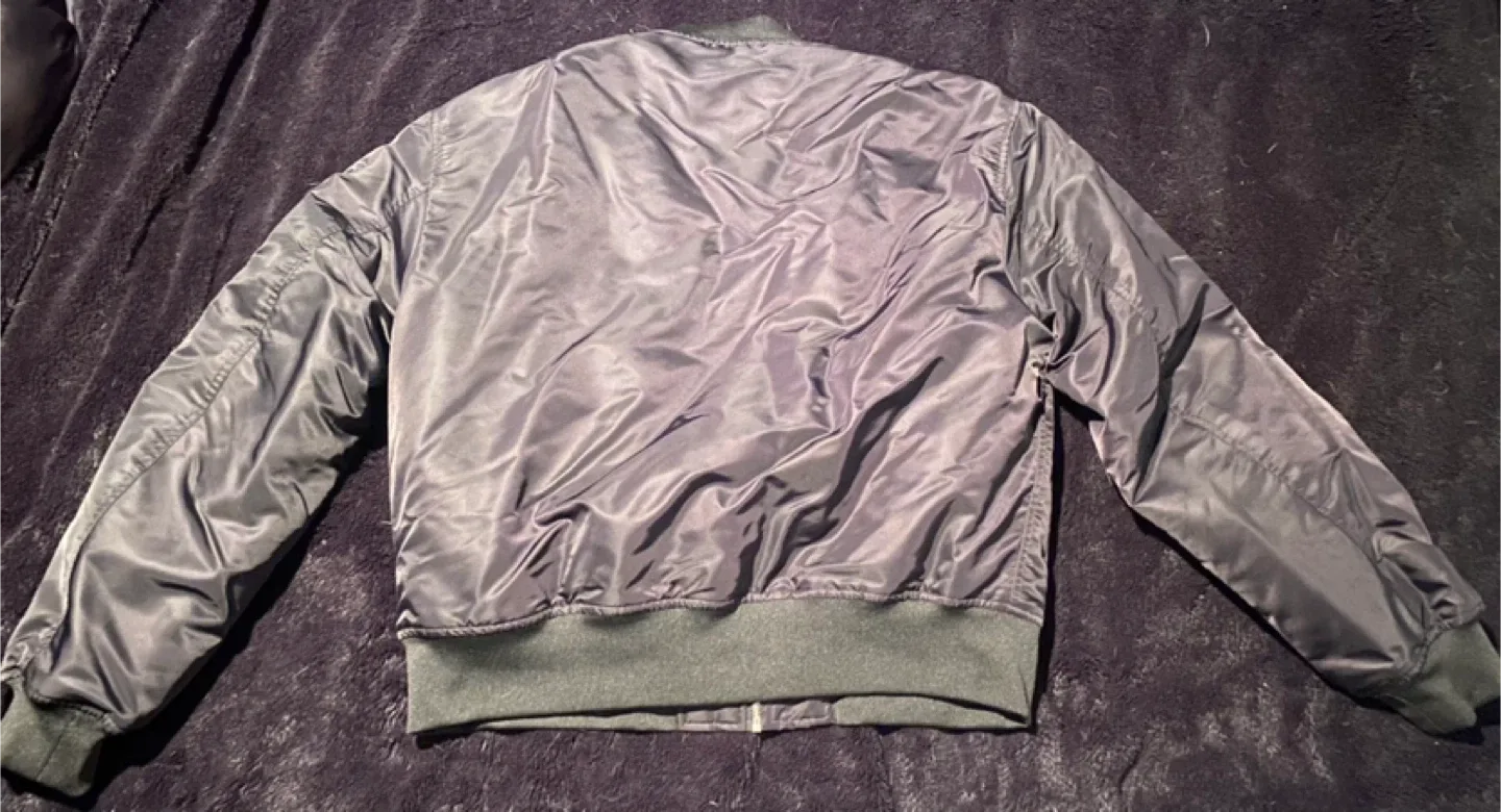 ZARA Men’s Black Padded Bomber Jacket image indicator(2)