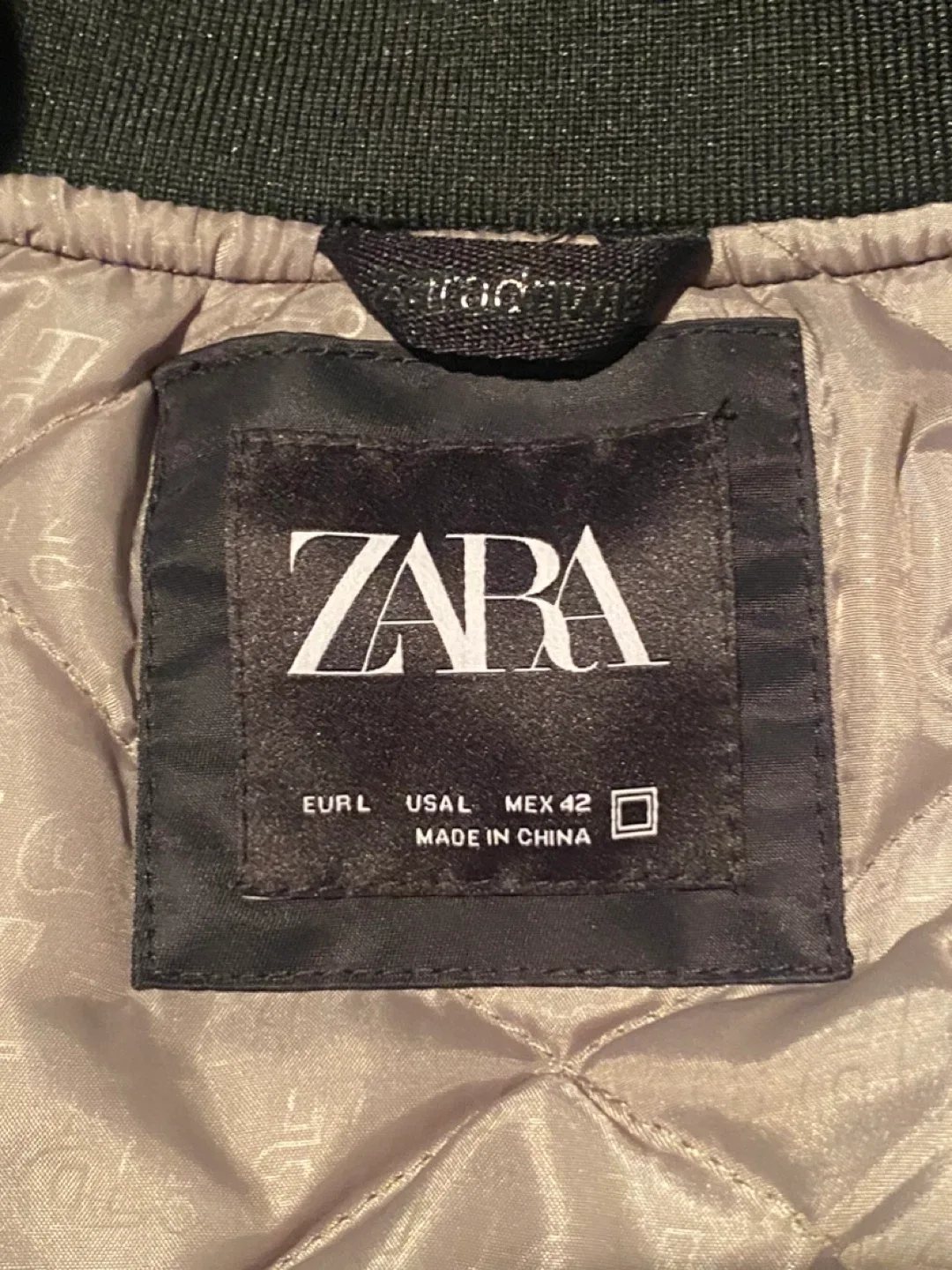 ZARA Men’s Black Padded Bomber Jacket image indicator(4)