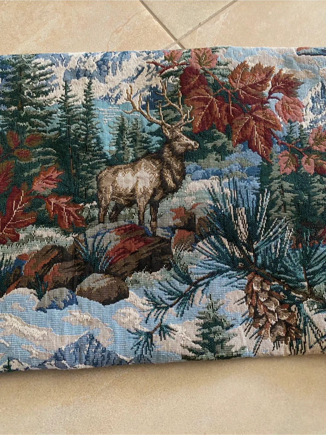 Tapestry Table Runners with Deer Design image indicator(2)