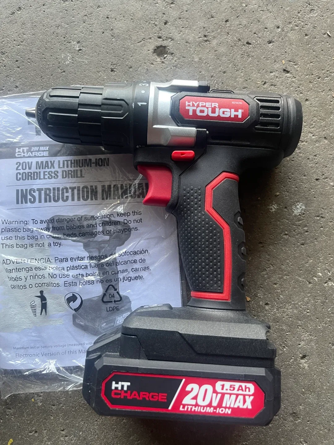 Hyper Tough 20V Max Cordless Drill
