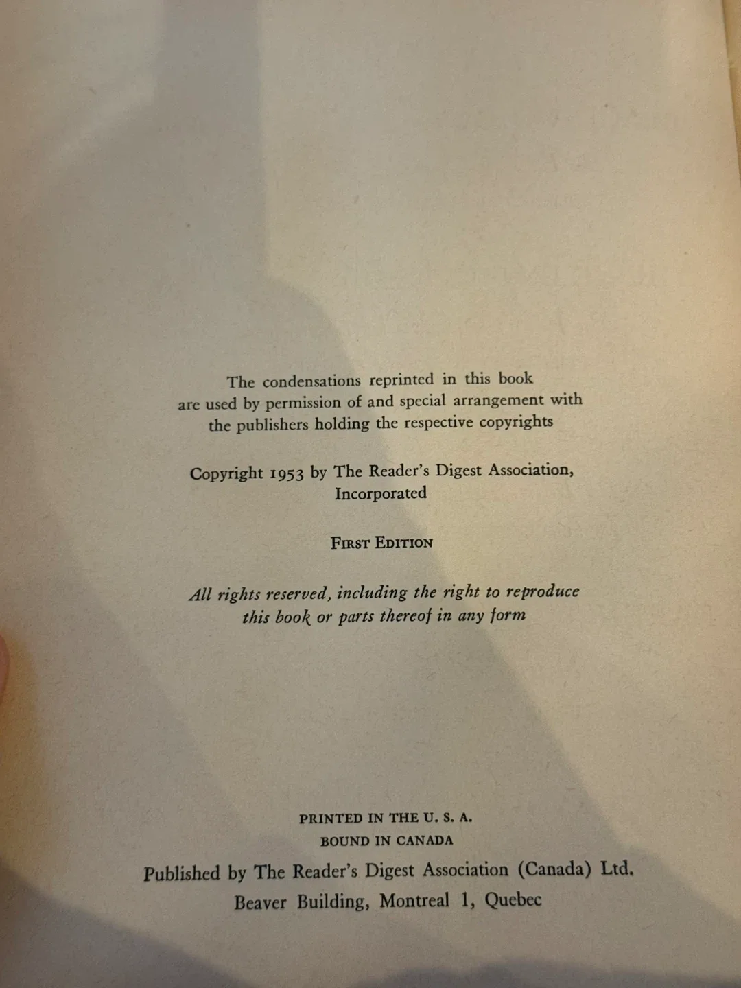 Reader's Digest Condensed Books Spring 1953 image indicator(3)