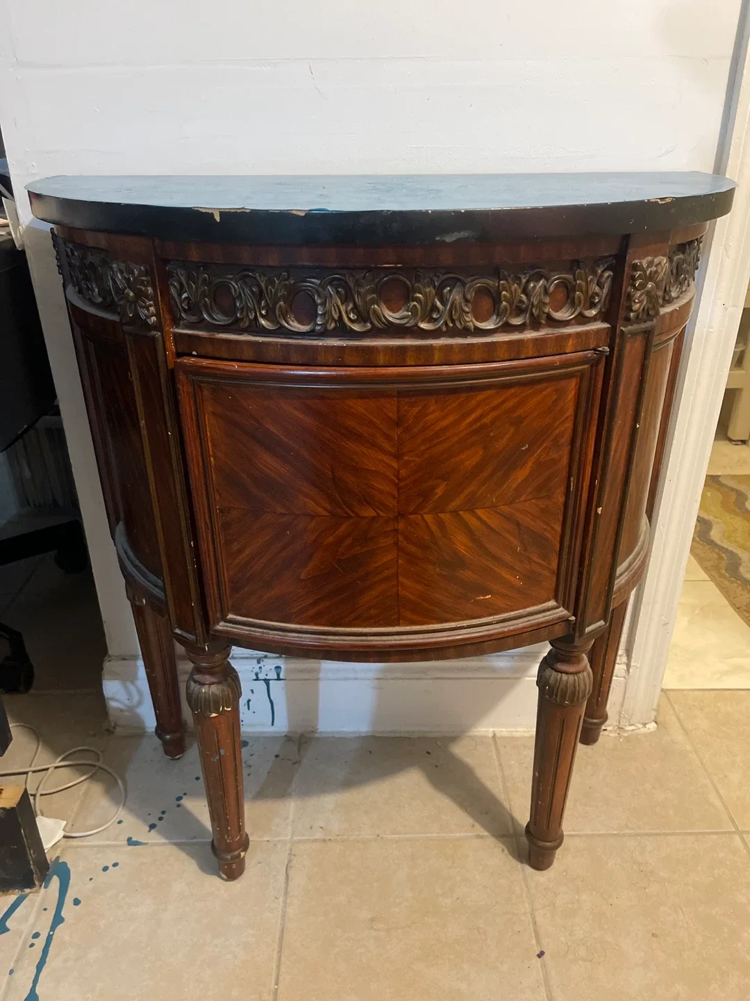 Vintage Wood Console Table