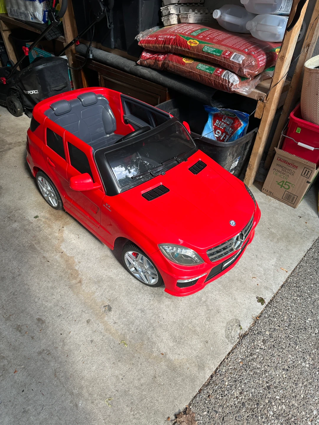 Red Mercedes-Benz ML63 AMG Ride-On Car