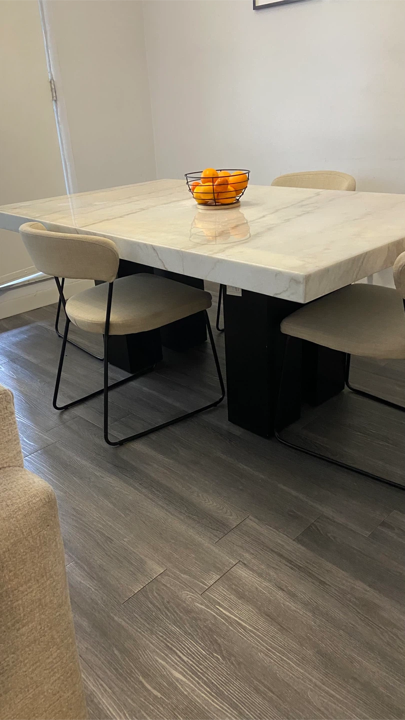 Marble Top Dining Table