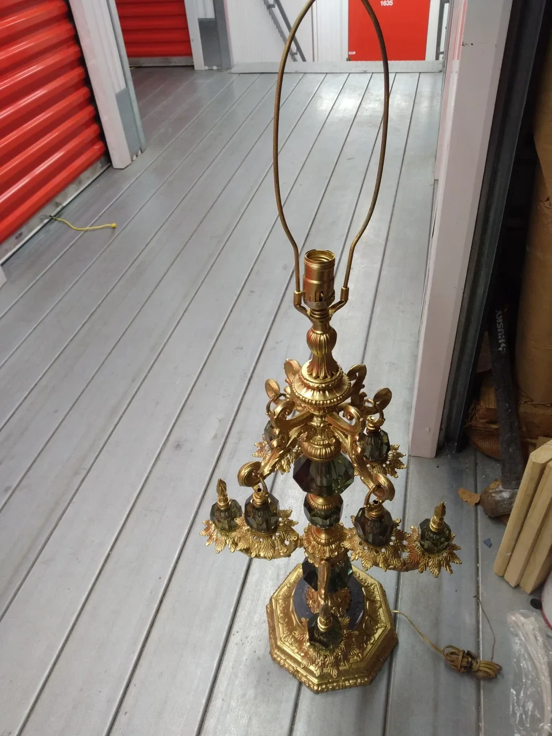 Vintage Gold Colored Table Lamp