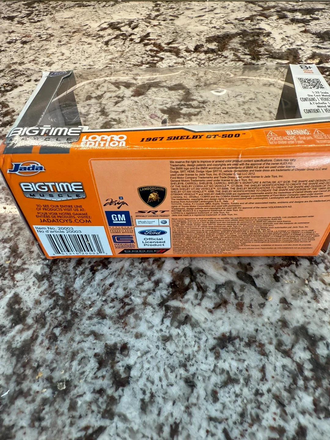 Big Time Muscle 1967 Shelby GT-500 Diecast Car - New