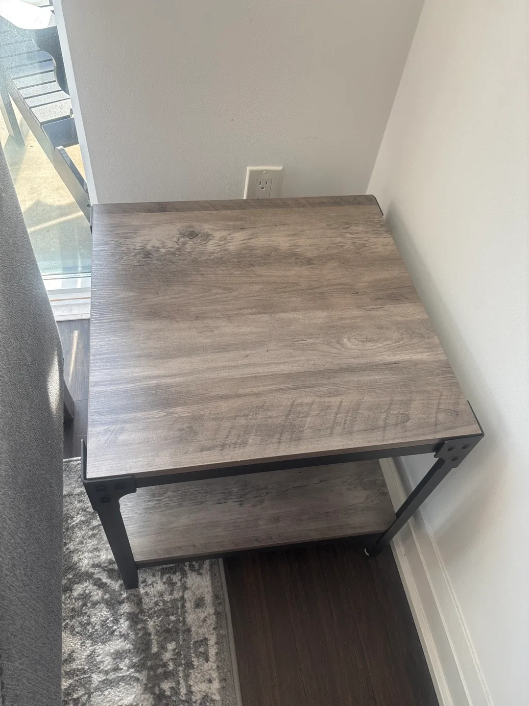 Wood & Metal Accent End  Tables