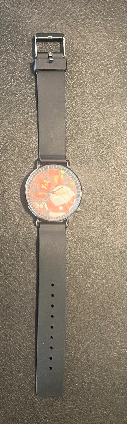 Santa Claus Wristwatch - Black Band