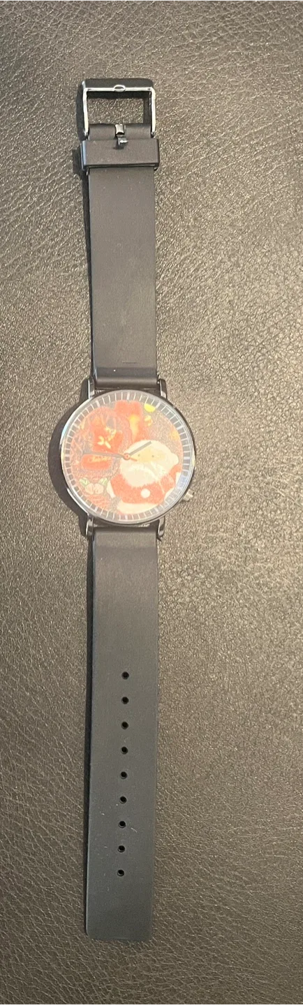 Santa Claus Wristwatch - Black Band