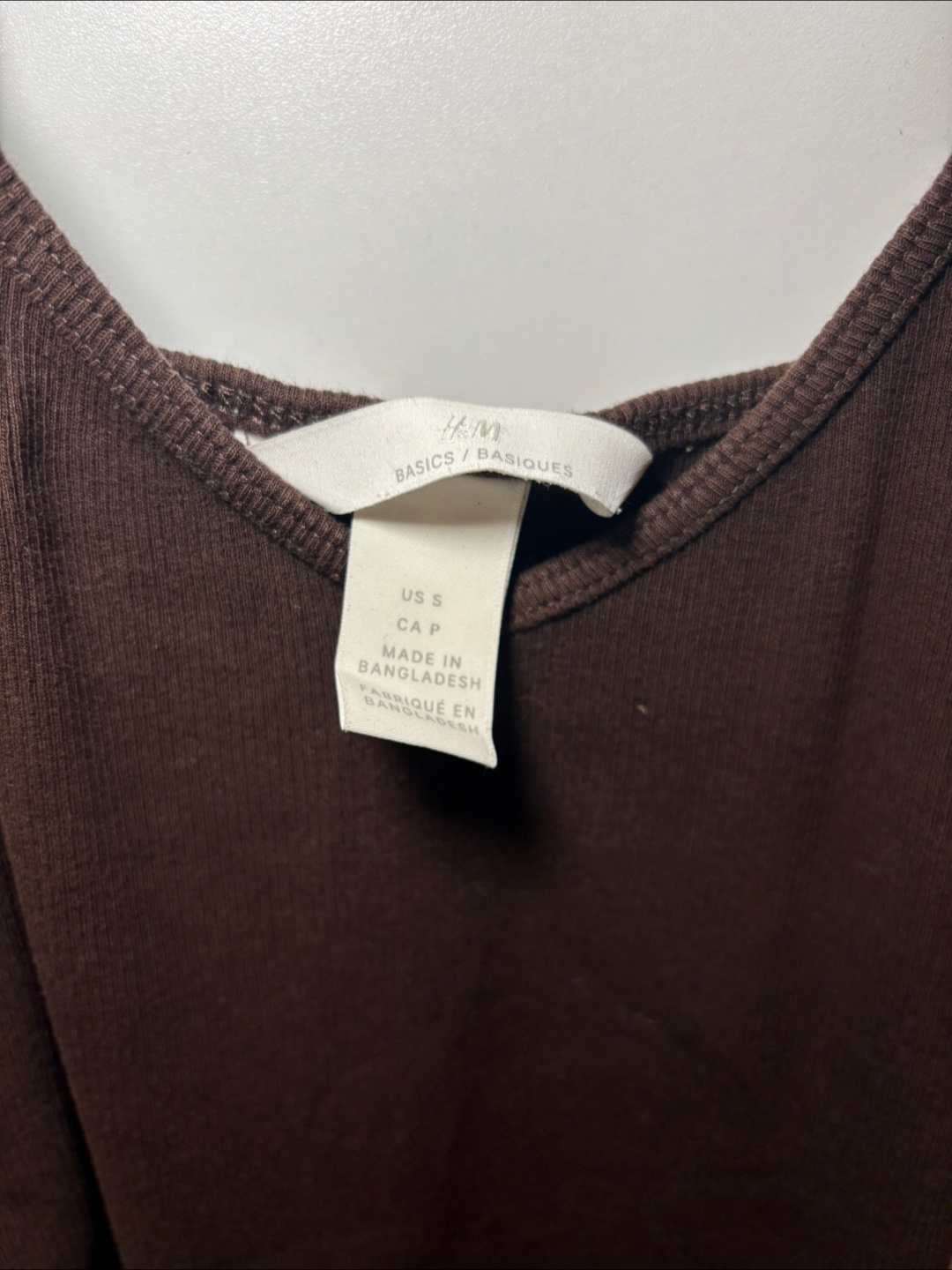 4 H&M Basics Brown Tank Top - Size S - photo 2