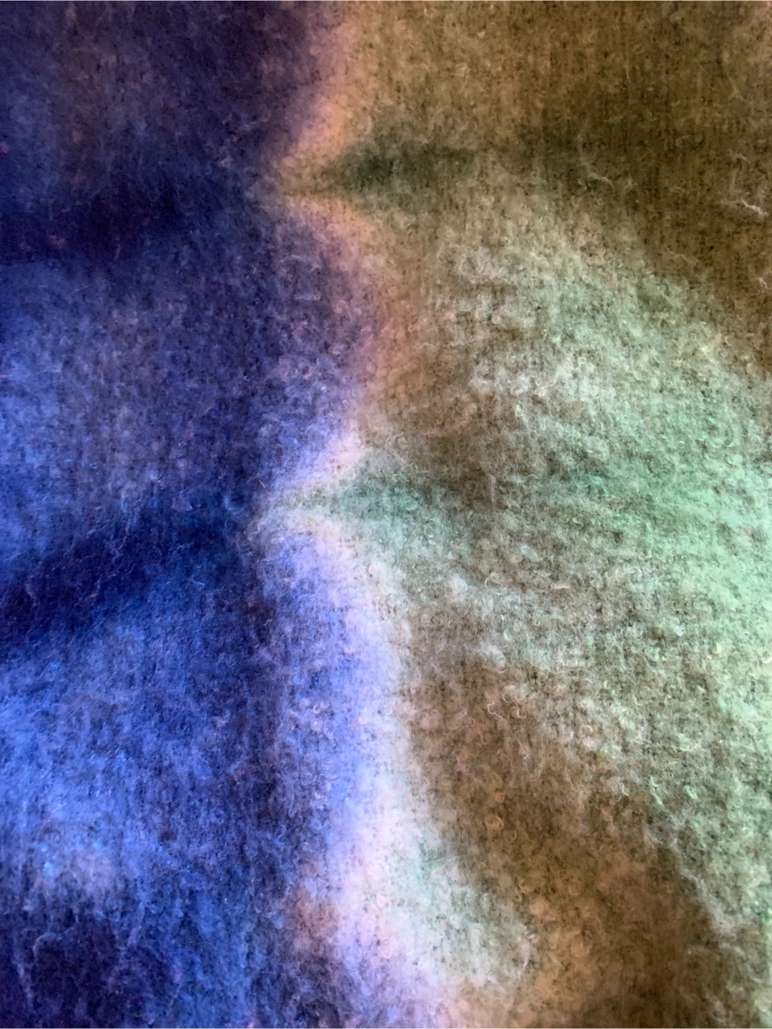 Cozy Pink, Green & Blue Winter Scarf - photo 5