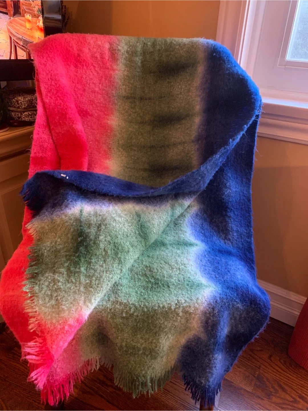 Cozy Pink, Green & Blue Winter Scarf image indicator(8)