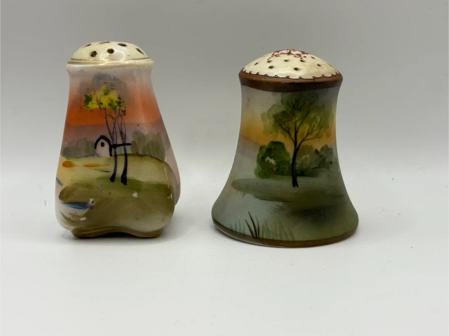 Vintage Hand Painted Nippon Salt & Pepper Shakers