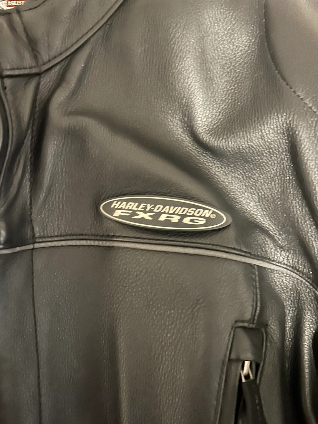 HARLEY DAVIDSON FXRG Leather JACKET - BLACK - XL - photo 2